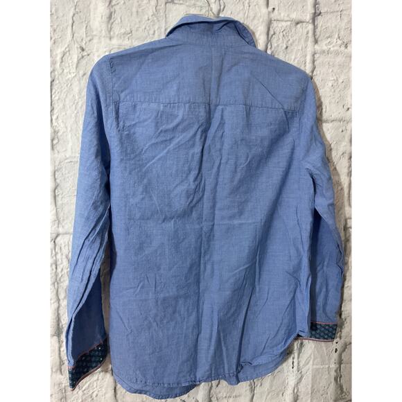 Chico’s Size 1 (S) Button Up Beaded Pkt Accent - Picture 6 of 8